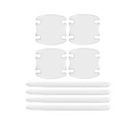 LKILFUWX 8 Piezas Protectores Manilla de Coche, para Benz Mercedes-EQ EQA 250 300 350 EQB 250 300 350 Transparente Impermeable Manija De La Puerta del AutomóVil Protector ArañAzos