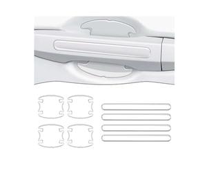 LKILFUWX 8 Piezas Protectores Manilla de Coche, para Nissan Qashqai e-Power (J12) 2022-2024 Transparente Impermeable Manija De La Puerta del AutomóVil Protector ArañAzos