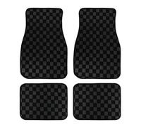 LKILFUWX Alfombrillas Coche para Renault Kadjar 2014 2015 2016 2017 2018-2020, Juego De 4 Alfombras De Moqueta Antideslizantes Estampadas a Cuadros Protector Suelo Coche,B
