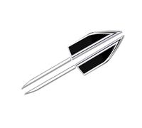 LKILFUWX para Renault Clio V / 5 2019-2024 Emblema Lateral Coche, Decoración de Carrocería Emblema Lateral en Acero Inoxidable, Accesorios de Estilismo, 2 Piezas,B