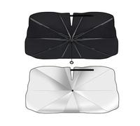 LKILFUWX Parasol Coche Delantero para Audi Q3 2011-2018, Paraguas Parabrisas con Mango de Cuerda Ajustable, Protector Solar Plegable con Protección UV