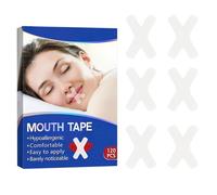 LKJAUOZ 120 Tiras Bucales para Dormir, Cinta Bucal para Dormir, Cinta Bucal Ronquidos, Mejora el Descanso y la Energía para una Respiración Nasal Saludable