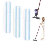 LKJAUOZ 3 Piezas Recambio Fregona Mopa Plana Kit, Recambio Fregona, para Todos los Suelos Duros Polvo Manchas Sucias