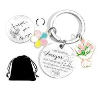 LKJHGF Llavero Amiga Amigo Regalo Amiga Amigo Cumpleaños Regalos para Amigas Amigos Regalos Originales para Mujer Regalos Personalizados para Amigas Amigos Jovenes Regalo del Dís de la Amistad (5)