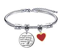 LKJHGF Pulsera de Amistad para Mejores Amigos para Siempre Grabada de Graduación Regalo de Cumpleaños