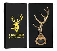 LKKCHER Abrebotellas de Cerveza Astas de Ciervo, Regalos Personalizados Cumpleaños para Mujer Hombre Padre, Regalo Navidad, Regalos Originales para el Padre Novio Abuelo Marido, Regalos San Valentin