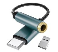 LKKLUYIC Adaptador de Audio USB-C, Alta resolución de 32 bits/384 kHz, música HiFi sin pérdidas, Chip CX31993, Amplia compatibilidad con teléfonos Inteligentes Tipo C, adaptadores de Auriculares