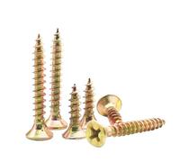 LKLNCXC Pernos de Acero Inoxidable 10 unids/Lote M3 .5 M5 M 6 Tablero de Fibra avellanado Empotrado en aglomerado Cabeza Plana autorroscante Madera recubierta Zinc(60mm x10pcs,M5)