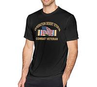 LKMGFD Desert Storm Combat Veteran Men's Short Sleeve t-Shirt Sports T-Shirt (X-Large)