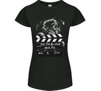 LKMGFD Dogs Rule The World Movie Black Pug Funny Womens Petite Cut T-Tshirts Camisetas y Tops(XX-Large)