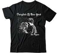 LKMGFD Fairytale of York The Pouges Xmas Song Christmas T Tshirts Camisetas y Tops Black Wsn48 Black(XX-Large)