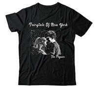 LKMGFD Fairytale of York The Pouges Xmas Song Christmas T Tshirts Camisetas y Tops Black Wsn48(Small)