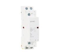 LKPEHTAGN Contactor Modular doméstico Tipo riel 2P 16A 20A 25A 2NC 2NO 1NO1NC CA 50/60Hz(2P 25A 1NO1NC 220V)