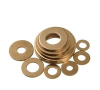 Lkq-Arandela planas M2 M2.5 M3 M4 M5 M6 M8 M10 M12 M14 M16 M18 M20 M22 M24 Brass Copper Flat Washers, Firme y duradero(M4x10x0.5(50Pcs))