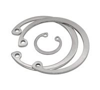 Lkq-Arandela planas M8-M15 304 Stainles Steel Inner Hole Circlip Shaft Internal Circlip C Type Snap Retaining Card Clamp Spring Lock Washer, 50pcs, Firme y duradero(50pcs M10)