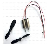 Lkq-Motor de corriente continua 4 sets DC 3.7V Micro 7mm * 16 Motor CW/CCW Motor eléctrico Hélice de helicóptero Motor sin núcleo, Fácil de instalar