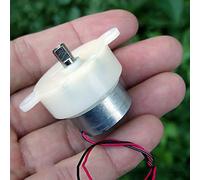 Lkq-Motor de corriente continua DC 6V-12V Micro MUTE MUTE 300 GETE MOTOR 7.5RPM Caja de engranajes de reducción de plástico de velocidad lenta, Fácil de instalar