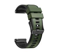 LKQASD Correa de 20 mm/22 mm compatible con Galaxy Watch Active 2 40 mm 44 mm Watch 3 41 45 mm 42 mm 46 mm pulsera deportiva correa de reloj de repuesto ( Color : Army green black , Size : 6 classic 4