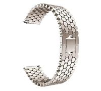 LKQASD Correa de metal de acero inoxidable de 22 mm compatible con Galaxy 46 mm Gear S3 Classic Band Watch 3 45 mm/correa de eslabones de pulsera de reloj(Color:Starlight)