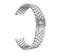 LKQASD Correa de metal de acero inoxidable de 22 mm compatible con Galaxy 46 mm Gear S3 Classic Band Watch 3 45 mm/correa de eslabones de pulsera de reloj(Color:Silver)