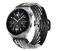 LKQASD Correa de nailon de 22 mm, 20 mm, compatible con Watch 3/4/GT GT2 GT3 Pro, pulsera trenzada elástica de 46 mm, 42 mm, compatible con Galaxy Watch Band ( Color : Black chocolate , Size : GT3 Pro