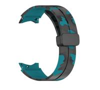 LKQASD Correa de reloj con estampado de flores compatible con Galaxy Watch 5Pro 45 mm 4/5/6/7 40 mm 44 mm Correa de pulsera magnética Watch 4/6 Classic 42 46 mm 43 mm(Dark Blue,4 6 Classic 42or43mm)