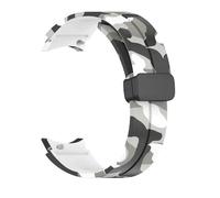 LKQASD Correa de reloj con estampado de flores compatible con Galaxy Watch 5Pro 45 mm 4/5/6/7 40 mm 44 mm Correa de pulsera magnética Watch 4/6 Classic 42 46 mm 43 mm(White,4 6 Classic 46or47mm)