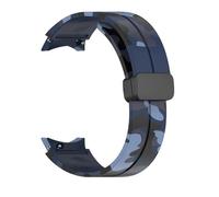 LKQASD Correa de reloj con estampado de flores compatible con Galaxy Watch 5Pro 45 mm 4/5/6/7 40 mm 44 mm Correa de pulsera magnética Watch 4/6 Classic 42 46 mm 43 mm(Midnight Blue,4 6 Classic 42or43m