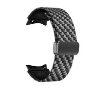 LKQASD Correa de reloj con estampado de flores compatible con Galaxy Watch 5Pro 45 mm 4/5/6/7 40 mm 44 mm Correa de pulsera magnética Watch 4/6 Classic 42 46 mm 43 mm(Carbon,4 6 Classic 42or43mm)