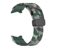 LKQASD Correa de reloj con estampado de flores compatible con Galaxy Watch 5Pro 45 mm 4/5/6/7 40 mm 44 mm Correa de pulsera magnética Watch 4/6 Classic 42 46 mm 43 mm(Green,4 6 Classic 42or43mm)