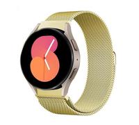 LKQASD Correa sin espacios Compatible con Galaxy Watch 6/4/5/5 pro 44 mm 40 mm 20 mm Pulsera Milanese Loop Compatible con Galaxy Watch 4-6 classic Correa de 43 mm 47 mm (Color : Gold 6, Size : Galax