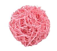LKQBBSZ Papel de corte arrugado de 50 g para decoración de Pascua, relleno de cesta de regalo, caja de regalo, hierba de rafia para envolver regalos (rosa)