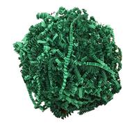 LKQBBSZ Papel de corte arrugado de 50 g para decoración de Pascua, relleno de cesta de regalo, caja de regalo, hierba de rafia para envolver regalos (verde oscuro)