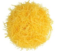 LKQBBSZ Papel de corte arrugado multicolor de Pascua, 5 colores, hierba de Pascua, reciclable, para cesta de regalo de Pascua, suministros de decoración de fiesta de Pascua (amarillo)