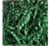 LKQBBSZ Relleno de papel triturado de corte arrugado, papel de rafia, relleno de papel triturado para regalos, cestas de regalo, relleno de caja, suministros de fiesta de Pascua (verde oscuro)