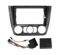 LKRGBXA Cable Adaptador Marco Fascia Radio Coche Kit Tablero Estéreo Android Placa Frontal para Serie 1 E81 E82 E87 E88 2008-2012 Kit Panel Marco Radio