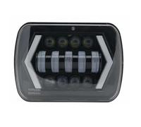 LKRGBXA Faros Delanteros 7x6 5X7 Para Jeep Para Cherokee Para XJ Accesorios De Automóvil Proyector LED Impermeable Faros Delanteros Hi-Lo Beam DRL Faro Principale Fari