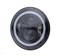 LKRGBXA Faros Delanteros Faros Delanteros LED H4 DRL Redondos D7 Pulgadas Faros Punto Para Jeep Para Wrangler TJ LJ JK Para CJ-8 Y Para CJ-7 Faro Principale Fari(1pcs Black B)