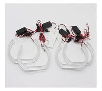 LKRGBXA Faros Delanteros Para 3er E91 E90 Para LCI 316i 318i 320i 323i 325i 328i 330i Xenón Para Estilo Cubierta Acrílica Blanca Anillo De Halo De Ojo De Ángel LED Faro Principale Fari(Version 1)