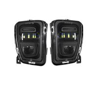LKRGBXA Faros Delanteros Para Dodge Para Ram 1500 2013 2014 2015 2016 2017 2018 LED Parachoques Delantero Luces Antiniebla Conducción DRL Repuesto 68104821AC 68104820AC Faro Principale Fari(Negro)