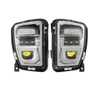 LKRGBXA Faros Delanteros Para Dodge Para Ram 1500 2013 2014 2015 2016 2017 2018 LED Parachoques Delantero Luces Antiniebla Conducción DRL Repuesto 68104821AC 68104820AC Faro Principale Fari(Cromo)