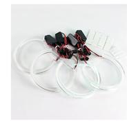 LKRGBXA Faros Delanteros Para Serie 3 5 7 E36 E46 E39 E38 318tds 730iL 735i 320i 530i 540i Cristal De Luz Diurna Para Anillo Estilo DTM Ojos De Ángel Acrílicos Faro Principale Fari(4pcs 131mm)