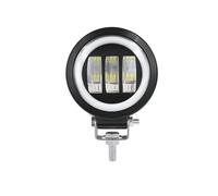 LKRGBXA Motocicleta Faro Luz LED Cuadrada Para Motocicleta 3 Luces 20W Trabajo Modificación Circular Auxiliar Foco Ingeniería(1 Piece ROU-White)