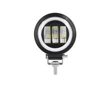 LKRGBXA Motocicleta Faro Luz LED Cuadrada Para Motocicleta 3 Luces 20W Trabajo Modificación Circular Auxiliar Foco Ingeniería(1 Piece ROU-Blue)