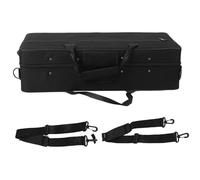 LKRPOUTYR Trumpet Storage Box with Shoulder Strap, Oxford Cloth Trumpet Suitcase Case, Multiple Compartments for Accessories, Durable Protective Carrying Case for Musicians, Large Capacity P