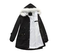 LKRSEEF Chaqueta Mujer Invierno Abrigo Mujer Plumifero Chaqueta Invierno Parkas Ropa Cazadora Anorak Abrigo Largo Abrigos Paño Jersey Tallas Grandes Abrigos Parka Rojo Casaca Acolchada Chaquetón Ropa