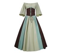 LKRSEEF Disfraces Carnaval Disfraces Carnaval Mujer Carnavales Disfraz Vikingo Reina Inglaterra Saloon Oeste Mora Medieval Hombre Fatos De Mulher Traje Hada Vestido Victoriano Encaje Vikinga Trajes