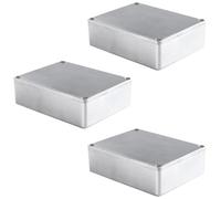 LKRXW 3 Piezas 1590BB Estuche para Pedal de Efectos Guitarra Caja Aluminio | Fundido a Presión Carcasa de Stomp Pedalera Caja para Proyectos Electrónicos 120mmx95mmx35mm