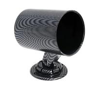 LKRXW 52mm Soporte para Medidor 1 Agujero Soporte de Montaje Medidor Caja Indicador Tablero Instrumento Cápsula Portamedidores Medidores Cubierta Monohueco Cubremédidor Carbono