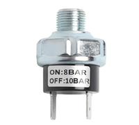 LKRXW Interruptor de Presión para Compresor de Aire 8-10 Bar Presostato para Bomba Aire 1/4"-19 BSPT Interruptores Control Válvula Compresores Automático Protección CC 12V 24V CA 220V